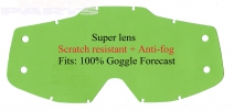Replacement lens for 100% AC/ST Forecast Roll-Off goggles, smoked (old version)
