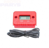 Engine hour meter MP, red (with wire)