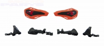 Hand guards RTECH HP1, orange/black (with mountings)
