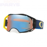Goggles OAKLEY Airbrake MX Equalizer Blue Yellow, with blue mirror lens