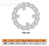 Передний/задний тормозной диск DELTA, D160мм, SX50 14-20, TC50 17-20