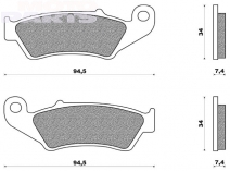Brake pads BRAKING CM46, front - CR(F)/KX(F)/RM(Z)04-21, YZF250 01-06, YZF450/YZ125/250 03-07