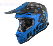Детский шлем JUST1 J32 Pro Swat, камуфляж/синий неон, размер Y-L