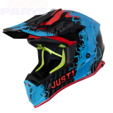 Aizsargķivere JUST1 J38 Mask, zila/sarkana/melna, izmērs XL