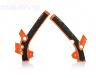 Frame protectors ACERBIS X-Grip, orange/black, SX/TC85 13-17