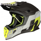 Helmet JUST1 J38 Korner, neon yellow/titanium, size L