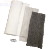 Universal muffler re-pack kit MSE, length77cm (glass mat, stainless wool, stainless mesh)