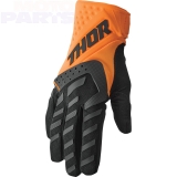 Youth gloves THOR Spectrum, orange/black, size Y-S