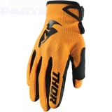 Youth gloves THOR S20 Sector, orange, size Y-S