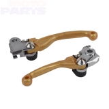 Clutch and brake lever kit POLISPORT, gold, KXF250/450 19-24