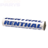 Handlebar pad RENTHAL SX, white/blue (length 240mm)