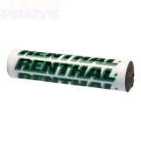 Полстер для руля RENTHAL SX, белый/зелёный (длина 240мм)