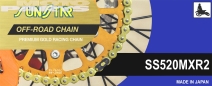 Chain SUNSTAR 520 MXR2 Premium, gold, 116 links