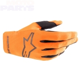 Youth gloves ALPINESTARS Radar, orange/black, size Y-L