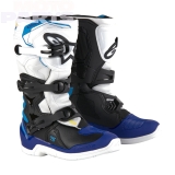 Youth boots ALPINESTARS Tech3S, white/black/blue, size 7(40.5)
