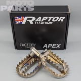 Footpegs, titanium RAPTOR Apex(standard), RMZ250 10-21, RMZ450 08-21