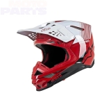 Шлем ALPINESTARS SM10, красный/белый, размер XL (MIPS)