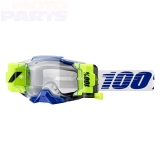 Goggles 100% Armega, blue, with clear lens (with Forecast Roll-Off system)