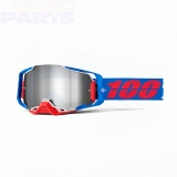 Защитные очки 100% Armega Ironclad, с серебристой зеркальной линз
