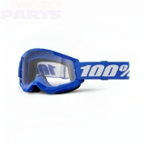 Защитные очки 100% Strata2, синие, с прозрачной линзой