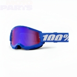 Goggles 100% Strata2, blue, with blue/red mirror lens