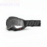 Защитные очки 100% Accuri2 (OTG), чёрные, с прозрачной линзой