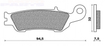 Тормозные колодки BRAKING CM46, передние - YZF250 07-21, YZ125/250 08-21