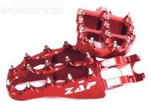 Kāpšļi, alumīnija ZAP E-Peg, sarkani, KXF250 06-24, KXF450 07-24, CRF(X)125-450 02-21 (OEM)