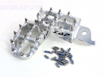 Подножки, алюминиевые ZAP E-Peg, серебристые, KXF250 06-21, KXF450 07-