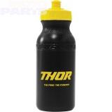 Ūdens pudele THOR, melna/dzeltena, izmērs 0.62L (plastmasas)