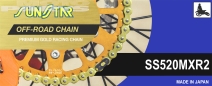 Chain SUNSTAR 520 MXR2 Premium, gold, 114 links