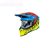 Helmet JUST1 J39 Thruster, neon yellow/red/blue, size M