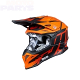 Helmet JUST1 J39 Poseidon, orange/red/black, size M