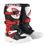 Детские мото ботинки ALPINESTARS Tech3S, белые/чёрные/красные, размер 5(38)