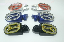 Footpegs with removable cleat MP, silver, YZ(F)WRF65-450 96-21, SX(F)/EXC(F)85-530 00-15, SX50/65 02