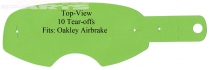 Briļļu plēves OAKLEY Airbrake MX (neorģinālas, 10gab.)