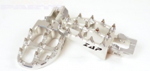 Footpegs, aluminum ZAP E-Peg, silver, RMZ250 10-21, RMZ450 08-21