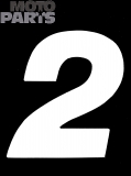 Numura uzlīme Nr.2, USA-Style, balta, augstums 15cm [25]