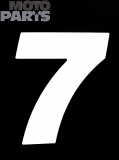 Numura uzlīme Nr.7, USA-Style, balta, augstums 15cm [25]