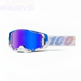 Защитные очки 100% Armega Neo, с синей зеркальной линзй HIPER (HDR)