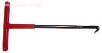 Exhaust spring hook tool with red handle